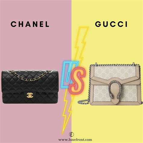 is gucci and chanel the same|gucci vs chanel logo.